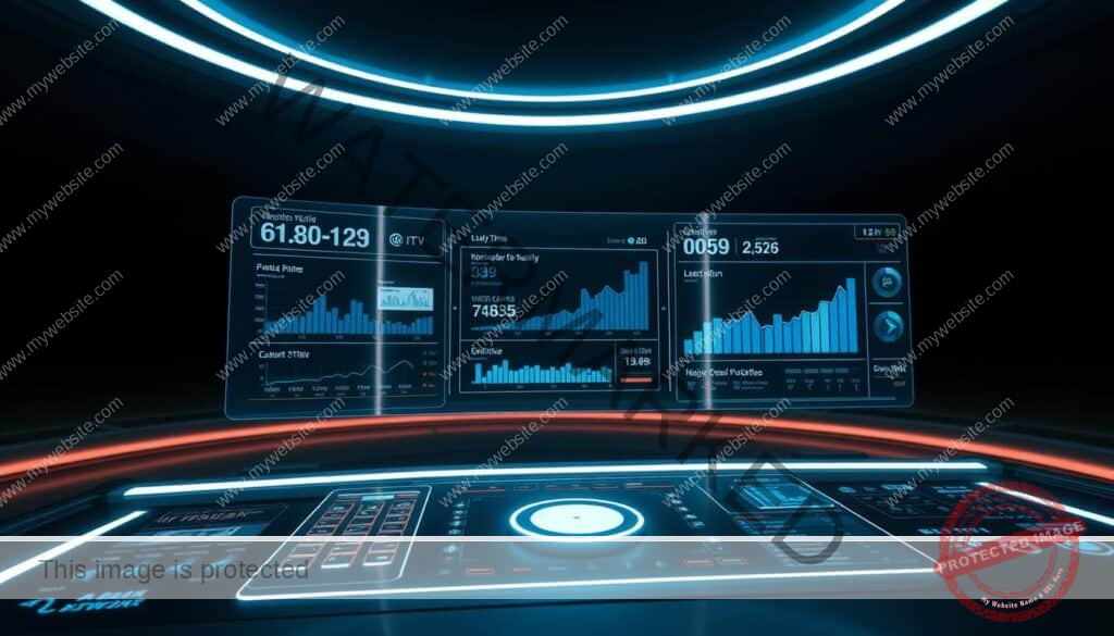 A sleek, futuristic control panel illuminates a dark, minimalist studio setting. Holographic data visualizations showcase real-time streaming performance metrics, displaying bitrates, latency, and resolution details in a clean, intuitive interface. Soft, ambient lighting casts a subtle glow, while strategic camera angles emphasize the high-tech, cutting-edge nature of the 2025 streaming landscape. The overall atmosphere conveys a sense of precision, innovation, and technological prowess - the perfect visual representation of a comprehensive performance analysis for the next generation of IPTV services.